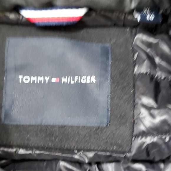 NWT Tommy Hilfiger Gray Melton Car Coat with attached Vest Size XL $275 - Picture 15 of 16